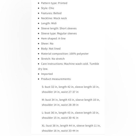 Short sleeve dress with tie at waist - printed skirt/ black top w button sleeves - Picture 4 of 4